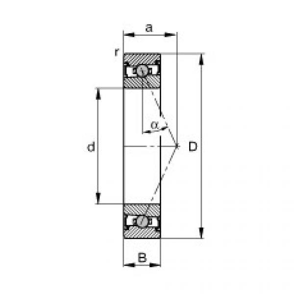 angular contact ball bearing installation HCS7001-E-T-P4S FAG #1 image