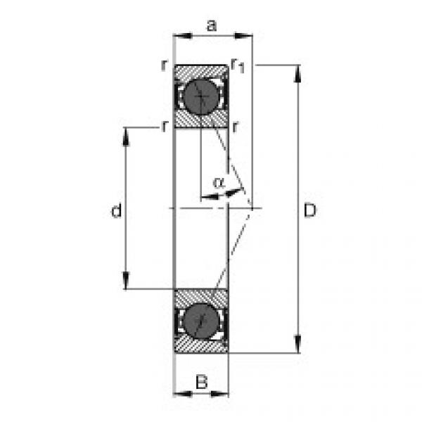 angular contact ball bearing installation HCB7006-E-2RSD-T-P4S FAG #1 image