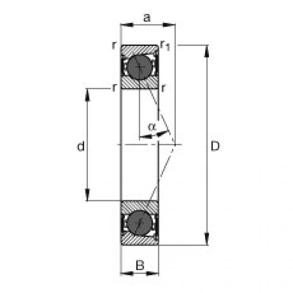 angular contact ball bearing installation HCB7020-E-2RSD-T-P4S FAG #1 image