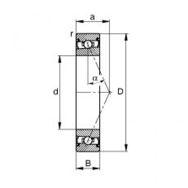 angular contact ball bearing installation HSS7005-E-T-P4S FAG #1 image