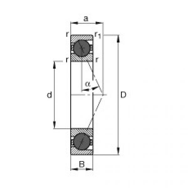 angular contact ball bearing installation HCB7015-E-T-P4S FAG #1 image