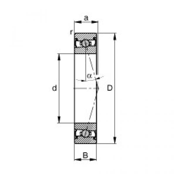 angular contact ball bearing installation HCS71922-C-T-P4S FAG #1 image