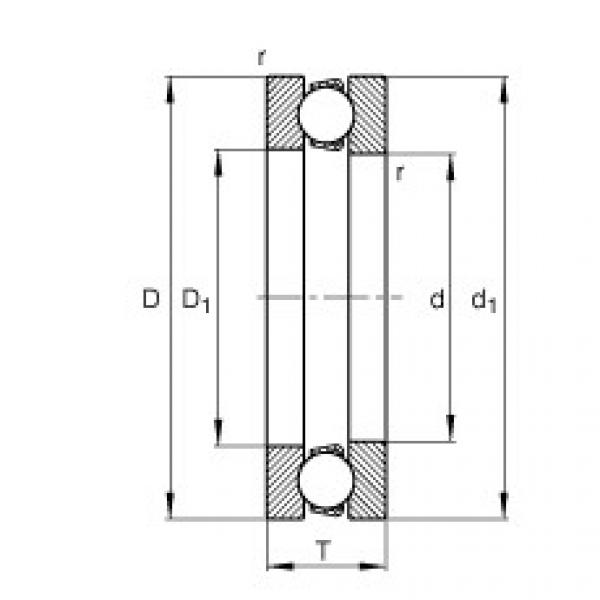 thrust ball bearing applications 51148-MP FAG #1 image
