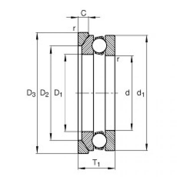 thrust ball bearing applications 53203 + U203 FAG #1 image