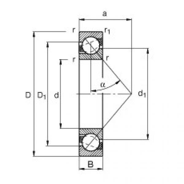 angular contact ball bearing installation 7302-B-TVP FAG #1 image