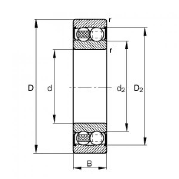 Self-Aligning Ball Bearings 2201-2RS-TVH FAG #1 image