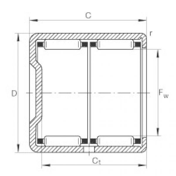 needle roller thrust bearing catalog BK3038-ZW INA #1 image