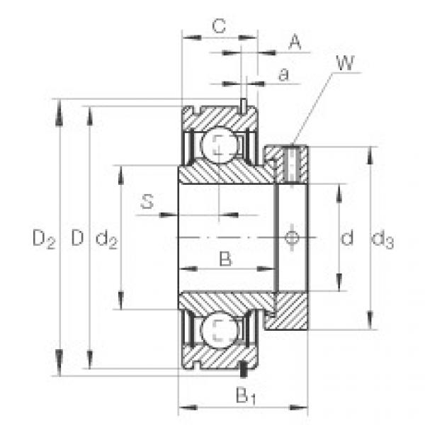 Bearing Original Brand RAE35-NPP-NR  INA    #1 image