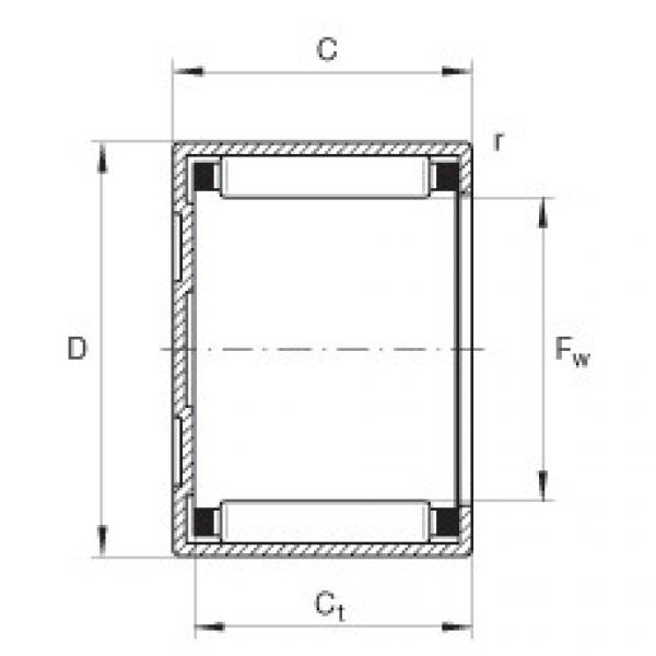 needle roller thrust bearing catalog BK2526 INA #1 image