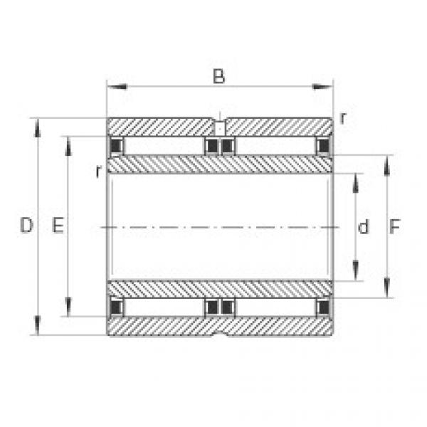 needle roller bearing sleeve NAO25X42X32-ZW-ASR1 INA #1 image