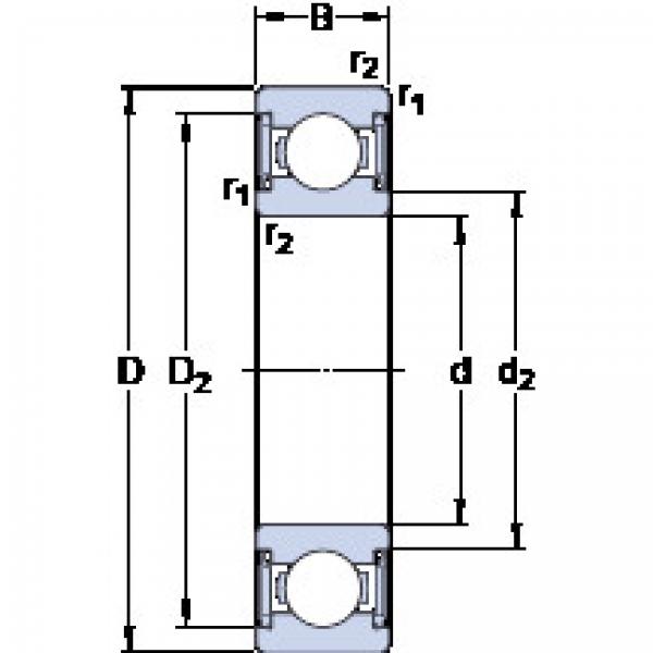 Bearing Original Brand W  6000-2RS1  SKF   #1 image