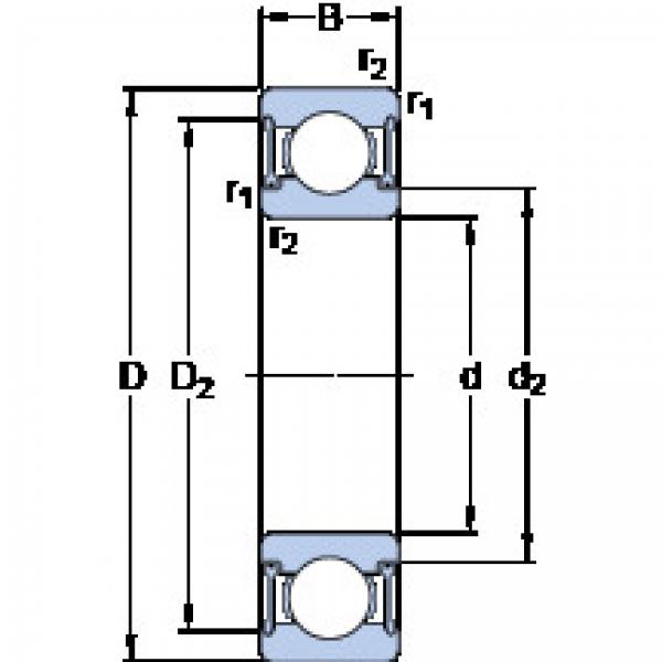 Bearing Original Brand W  6000-2RZ  SKF   #1 image