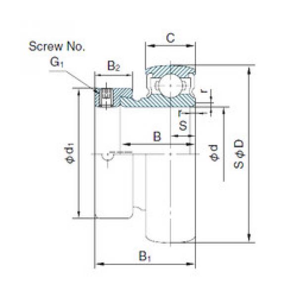 Bearing Original Brand KH201AE  NACHI    #1 image