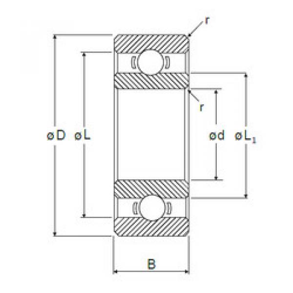 Bearing Original Brand L-1050  NMB    #1 image