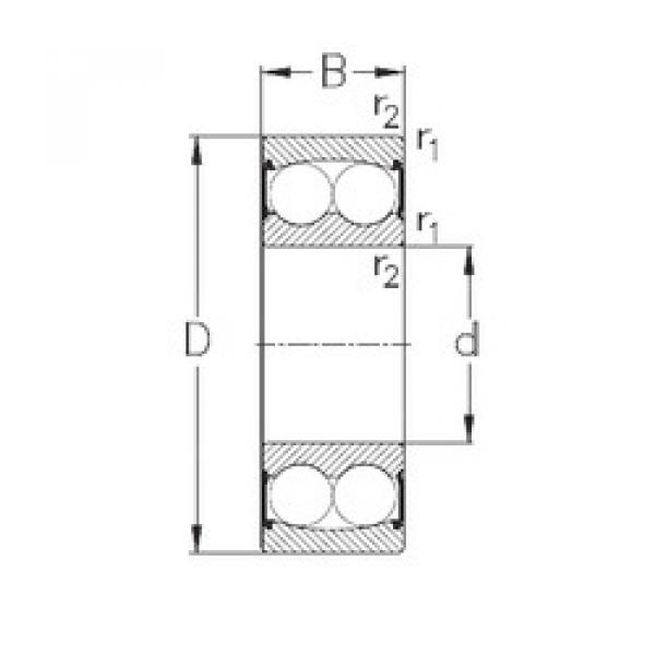 Self-Aligning Ball Bearings 2203-2RS NKE #1 image