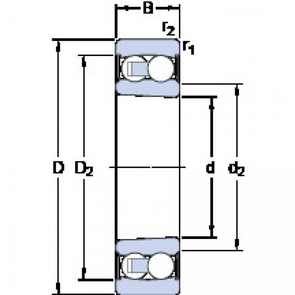 Self-Aligning Ball Bearings 2306 E-2RS1KTN9 SKF #1 image