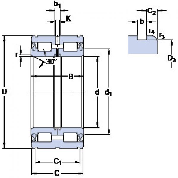 Cylindrical Roller Bearings 319436 DA-2LS SKF #1 image