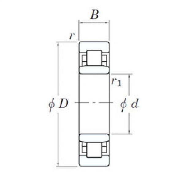 Cylindrical Roller Bearings 3NC NU1010 FY KOYO #1 image