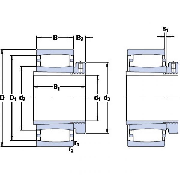 Cylindrical Roller Bearings C 3030 KMB + H 3030 E SKF #1 image