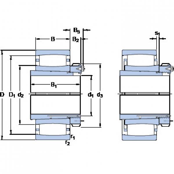 Cylindrical Roller Bearings C 31/600 KMB + OH 31/600 HE SKF #1 image