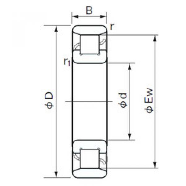 Cylindrical Roller Bearings N 10/500 NACHI #1 image