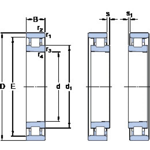 Cylindrical Roller Bearings N 1019 KTNHA/SP SKF #1 image