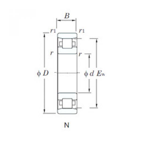 Cylindrical Roller Bearings N206 KOYO #1 image