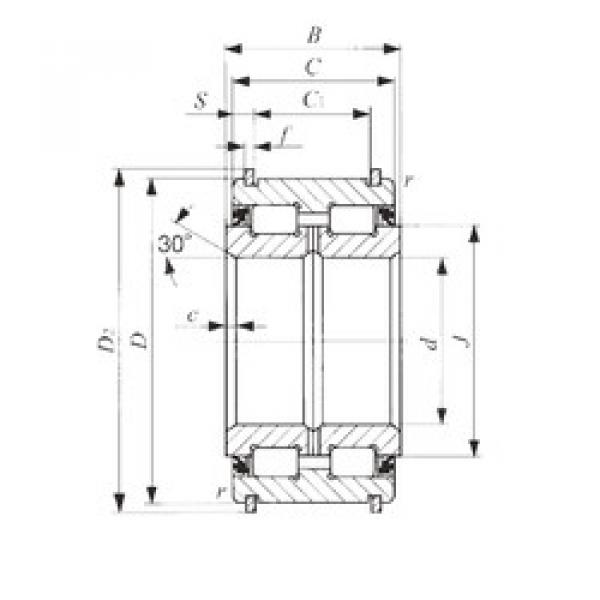 Cylindrical Roller Bearings NAS 5008UUNR IKO #1 image