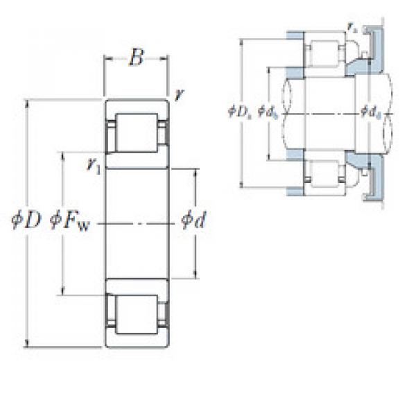 Cylindrical Bearing NJ 209 EW NSK #1 image