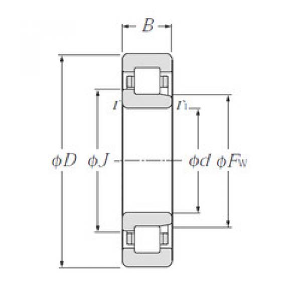 Cylindrical Bearing NJ1016 CYSD #1 image