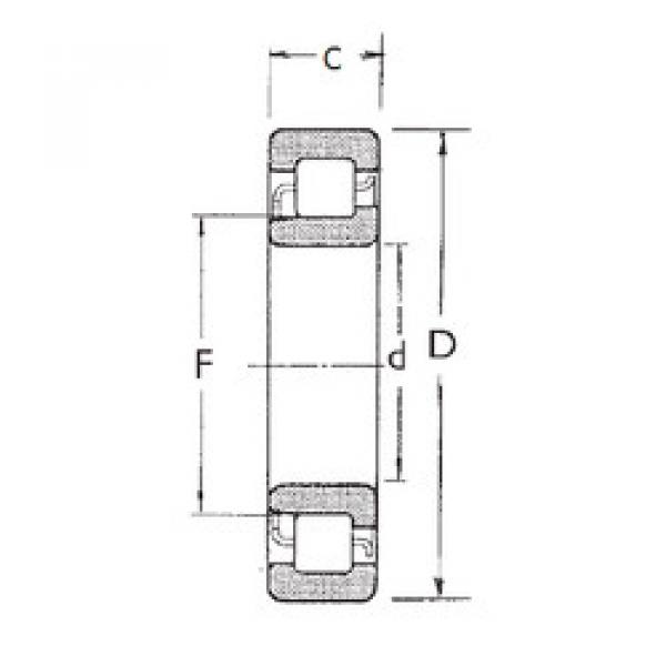 Cylindrical Bearing NJ208 FBJ #1 image