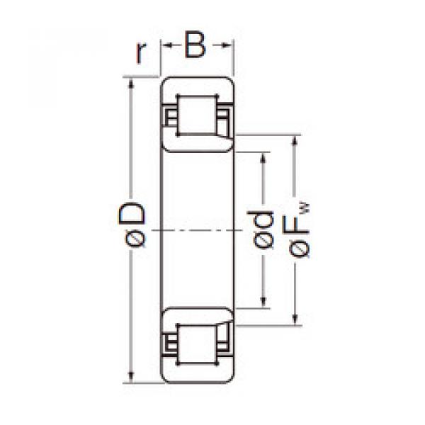 Cylindrical Bearing NJ206EG NACHI #1 image