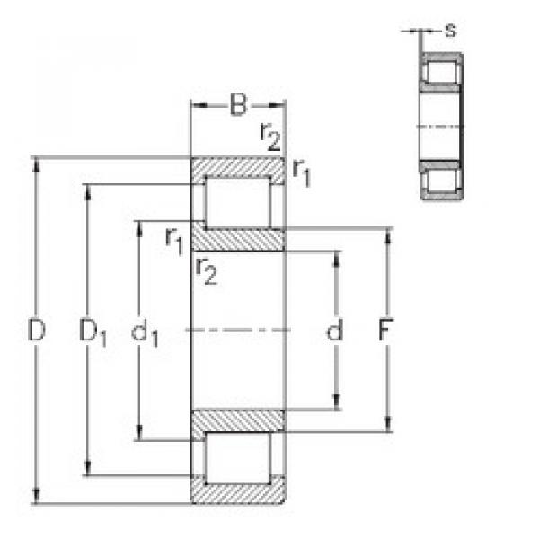 Cylindrical Bearing NJ2314-VH NKE #1 image