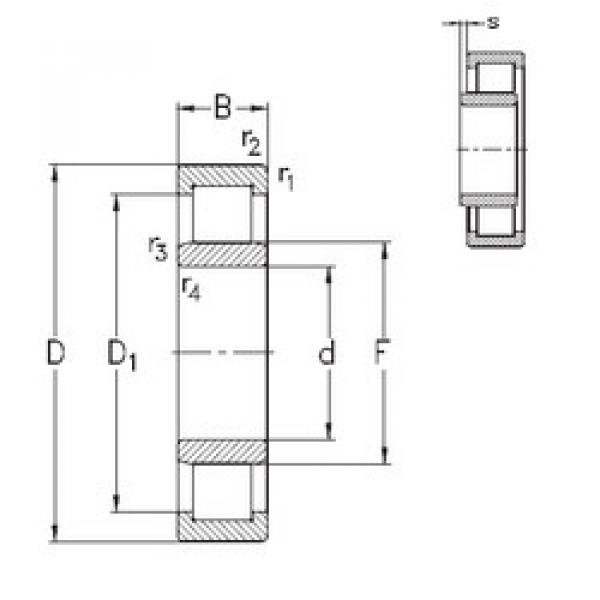 Cylindrical Roller Bearings Distributior NU1016-E-MPA NKE #1 image