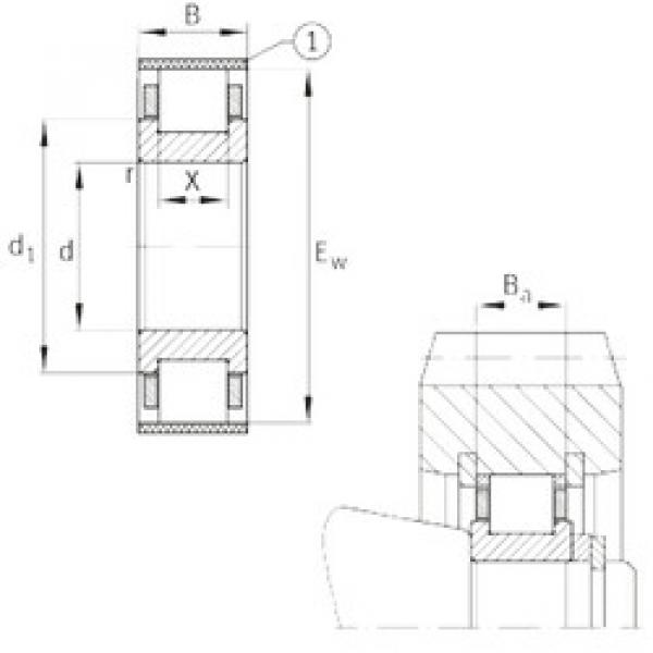 cylindrical bearing nomenclature RN208-E-MPBX FAG #1 image