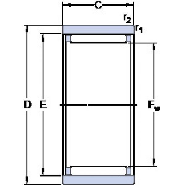 cylindrical bearing nomenclature RNAO 22x35x16 SKF #1 image