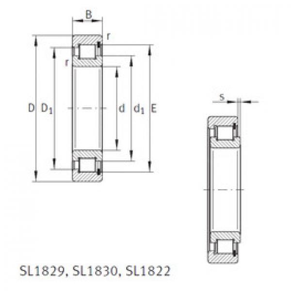 cylindrical bearing nomenclature SL181892-E INA #1 image