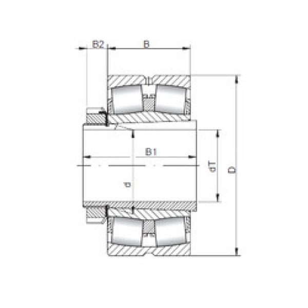 spherical roller bearing axial load 239/800 KCW33+H39/800 ISO #1 image