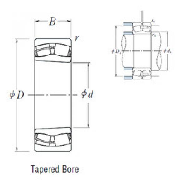 spherical roller bearing axial load 24020CK30E4 NSK #1 image