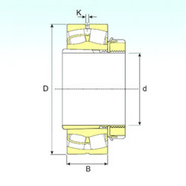 spherical roller bearing axial load 239/710 EKW33+OH39/710 ISB #1 image