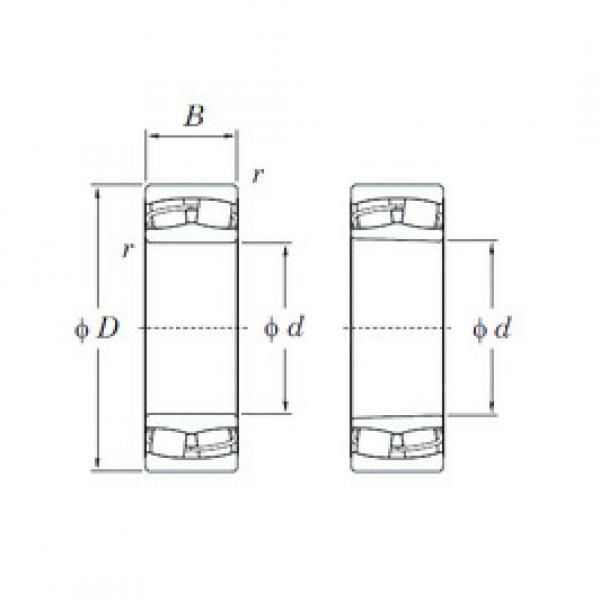 spherical roller bearing axial load 24024RHK30 KOYO #1 image