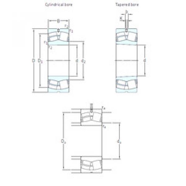 spherical roller bearing axial load 23952CC/W33 SKF #1 image