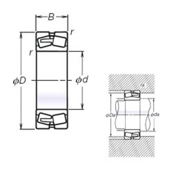 spherical roller bearing axial load TL22240CAE4 NSK #1 image