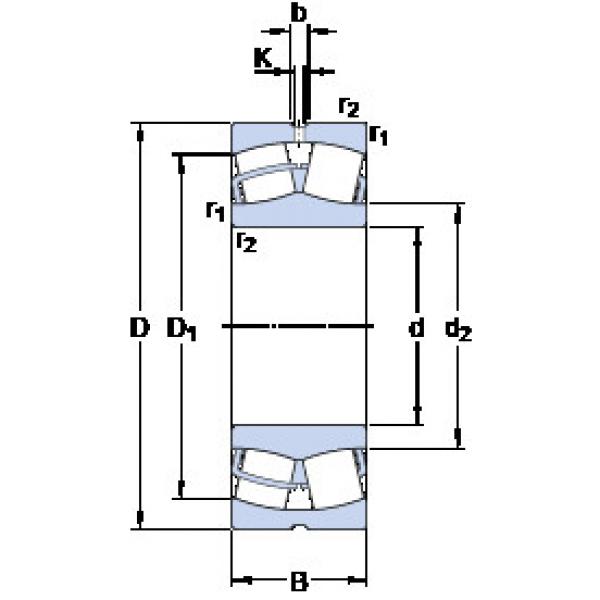 spherical roller bearing axial load 23938 CC/W33 SKF #1 image