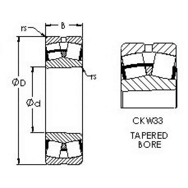 spherical roller bearing axial load 24132CYK30W33 AST #1 image