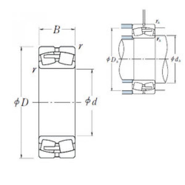 spherical roller bearing axial load 239/670CAE4 NSK #1 image