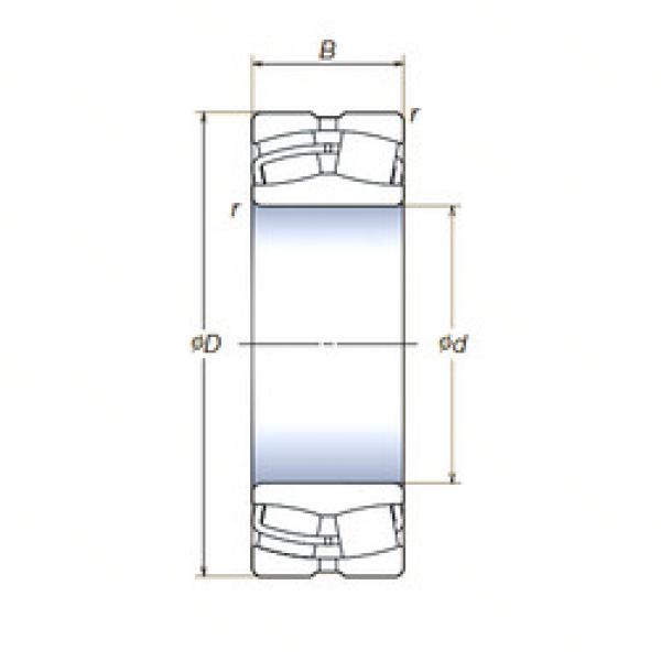 spherical roller bearing axial load 24020SWRCg2E4 NSK #1 image