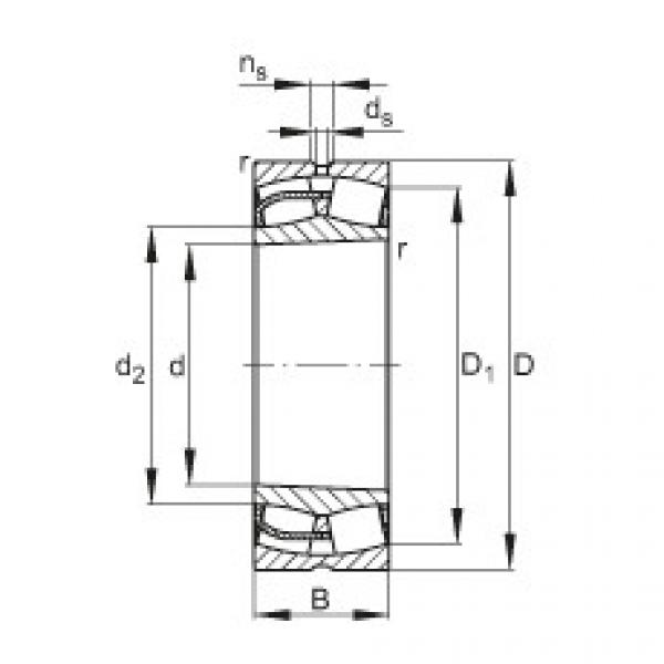 spherical roller bearing axial load 24024-E1-K30 FAG #1 image