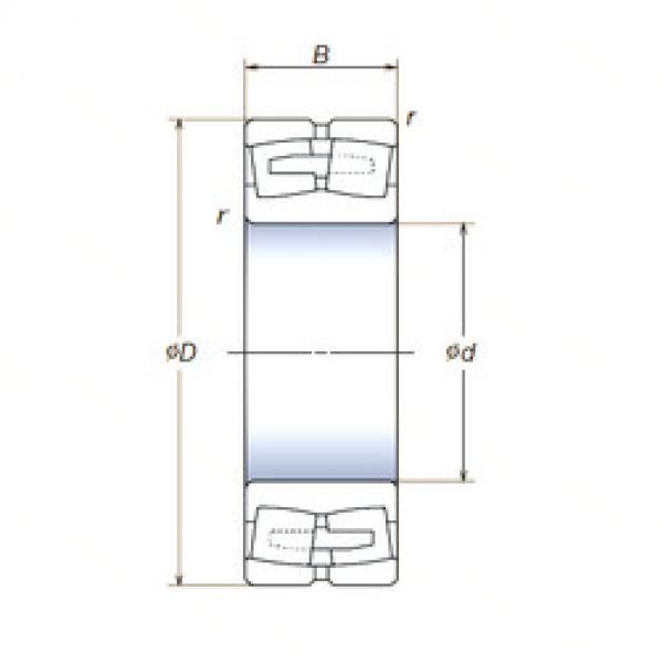 spherical roller bearing axial load 24120SWRCAg2ME4 NSK #1 image