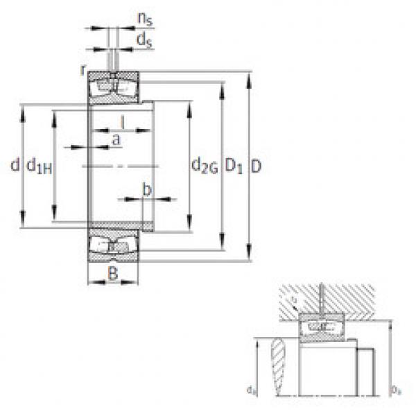 spherical roller bearing axial load 239/710-K-MB+AH39/710 FAG #1 image